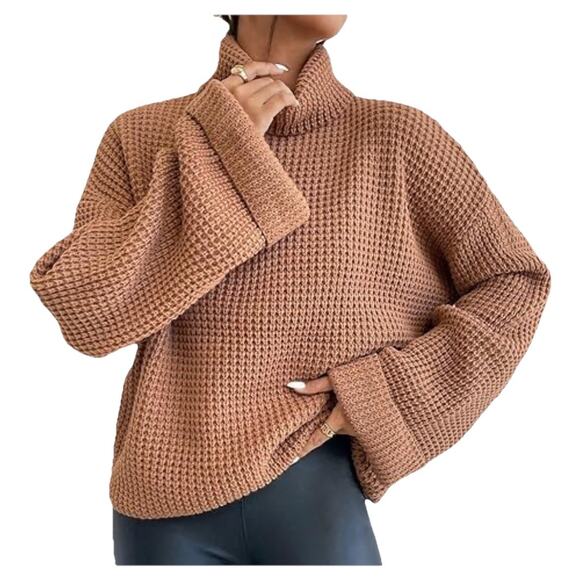 Shein Women’s‎ Brown Knit Sweater Large - Picture 1 of 7